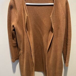 J. Crew Tan Open-Front Cardigan